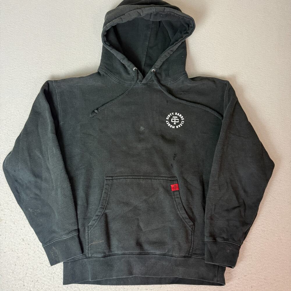 Troll Co Dirty Hands Clean Money Knuckle Busters Black Hoodie Mens M Graphic